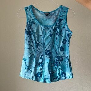 Sami And Jo Fitted Floral Tank Top